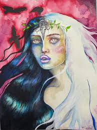 Artist: me LutesArt Medium: watercolour and oils My main medium is oils but  I've been exploring watercolours mixed with acrylics