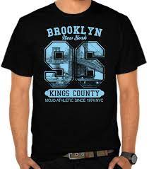 Telah terjual lebih dari 5. Jual Kaos Brooklyn 96 New York Kata Kata Satubaju Com