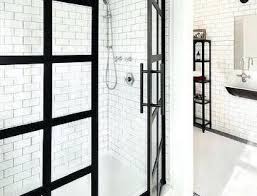 Do you have enough room in front of the shower for a pivot door (a door that swings out)? New To Builders Glass Industrial Grid Showers Builders Glass Of Bonita Inc