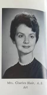 I began thinking of other well-known people from Ellenboro. Miss Cleo Burns  was an artist and teacher.