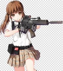 Aesthetic gif thunderstorm nature sky. Anime Firearm Koko Hekmatyar Girls With Guns Female Anime Transparent Background Png Clipart Png Free Transparent Image