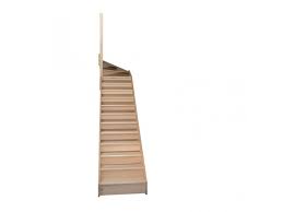 Outil calcul escalier avec palier recherche google en 2019. Escalier Quart Tournant Haut Gauche En Hetre Avec Contre Marches Sans Rampe Hauteur 272 Cm Pas Cher Achat Vente En Ligne
