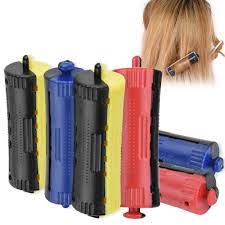 Hair Curlers 6pcs Set Hair Rollers Wave Heat Perm Rod Hair Clip Curlers Curling Hairdressing Styling Perms Tool With Rubb Hair Rollers Hair Curlers Perm Rods