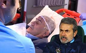 Fenerbahçe derbisinde aldığı darbe sonucunda kafası yarılan beşiktaş teknik direktörü şenol güneş daha sonra hastaneye kaldırıldı. Aykut Kocaman Dan Senol Gunes Icin Sok Sozler