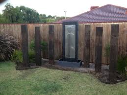 Railway Sleepers Water Feature Sleepers In Garden Railway Sleepers Garden Railway Sleepers