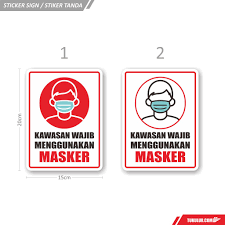 Selama ini, kewajiban memakai masker di selandia baru hanya berlaku saat warga menggunakan transportasi umum. Stiker Tanda Sign Himbauan Peringatan Informasi Area Wajib Masker Mushola Kantor Office Shopee Indonesia