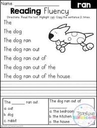Free Kindergarten Reading Fluency And Comprehension Reading Comprehension Kindergarten Kindergarten Reading Worksheets Free Kindergarten Reading