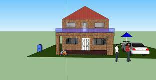 Design your project in 2021 sketchup vs autocad. 3d House Design Using Google Sketchup Abdulqudusbalogun