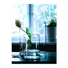 Cylinder Vase Set Of 3 Clear Glass Ikea Cylinder Vase Glass Cylinder Vases Vase
