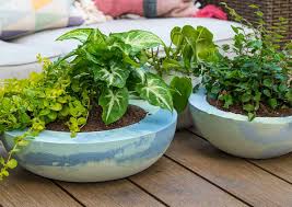 Concrete is truly one of the most versatile of all diy materials. How To Make A Dyed Cement Planter At Charlotte S House