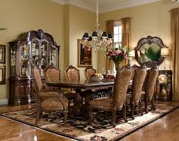 Looking to spruce up your formal dining room set? Windsor Court Rectangular Trestle Table Dining Room Set By Aico Home Gallery Stores Dining Room Images Aico Dining Room Dining Table Setting