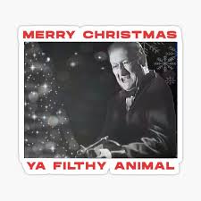 Merry Christmas Ya Filthy Animal Stickers Redbubble