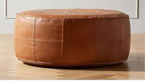 There's plenty beneath the surface of an ethan allen bench or ottoman. Ottoman Round Moroccan Handmade Cover Leather Footstool Pouf Etsy Leather Ottoman Coffee Table Leather Pouf Ottoman Brown Leather Ottoman