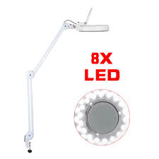 36 Leds Magnifying Lamp Light 8x Magnification Magnifier Desk Table Clamp Mount Ebay