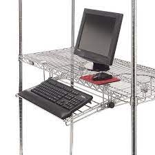 Wire Shelving Accessories Components Slide Out Chrome Wire Keyboard Wire Shelving Shelving Accessories Chrome