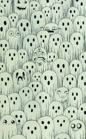 A Spool Of Spooky Scary Silly Ghosts Most Look Normal But The Few Silly Ghosts Are What Makes This Illustration Interesting Done Halloween Wallpaper Iphone Halloween Wallpaper Halloween Backgrounds