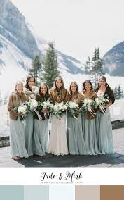 12 Of The Loveliest Winter Wedding Color Palettes Chic Vintage Brides Winter Wedding Color Palette Winter Wedding Bridesmaids Winter Wedding Colors