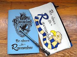 Set Ravenclaw Notebook Pencil Case Pencil Color Wand Hogwarts Ravenclaw Hogwarts Hogwarts School