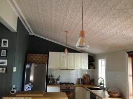 pressed tin ceiling kitchen renovation