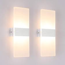 Klighten 2 Stuck Wandleuchte Led Innen 12w Wandlampe Acryl Wandbeleuchtung Modern Fur Wohnzimmer Treppenhaus Schlafzimmer Wandlampe Wandbeleuchtung Wandleuchte