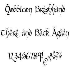 It was first published in 1954. Lord Of The Rings Font Breecraft