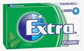 Extra Spearmint 27g 14 Piece Pack Extra Chewing Gum Spearmint Transparent Png 500x316 Free Download On Nicepng