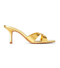 Zara Crisscross Strap Mid Heel Mules Heels Heel Mules Mid Heel