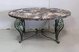 Black wrought iron artichoke coffee table ornate gold cocktail baroque by my swanky home. Marble And Wrought Iron Coffee Table 1950 For Sale At Pamono
