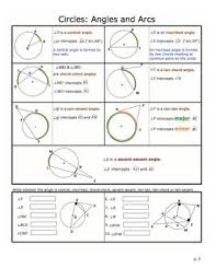 Tangents arcs and chords worksheet answers. Circles Segments Arcs Chords Angles And More Circle Math Line Math Circle Theorems
