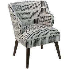 Subtle contouring to the chair's wood frame is finished in walnut, presenting like a classic complement to the bold hues and neutral tones of the 5 offered fabrics that cover the padded seats and backs. The Best Home Items You Can Get At Overstock S Annual Clearance Sale Hunker Black Modern Furniture Black And White Chair White Accent Chair