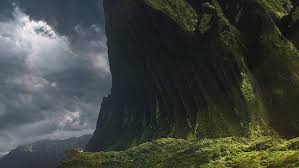 2400 x 1800 jpeg 1234kb. Hd Wallpaper Brown And Green Rock Formation Jurassic Park Landscape Matte Paint Wallpaper Flare