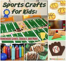 23 Sports Crafts For Kids Homemade Games And Other Sports Themed Crafts Allfreekidscrafts Com Sport Themed Crafts Crafts For Kids Kids Sports Crafts