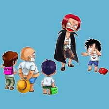 Today's post is titled red hair shanks one piece. One Piece Lustiges Blau Kurzarmeliger Baby Bodysuit Jungen Monkey D Ruffy Und Roten Shanks One Piece Parodie Signiert Okiwoki Hochwertiges