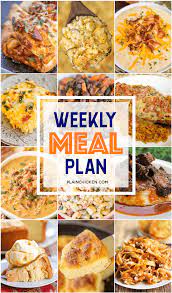 A Quick And Easy Recipe For Everyday Of The Week Main Dishes Side Dishes And Desserts Something For Everyone Meals For The Week Meal Planning Week Meal Plan