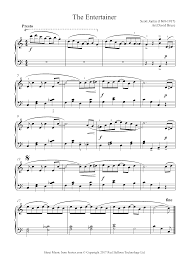 A new piano tutorial every day from sheet music boss: Scott Joplin The Entertainer Sheet Music For Piano 8notes Com