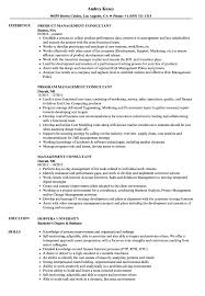Management Consultant Resume Samples Velvet Jobs