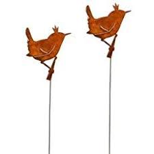 Gartenstecker Vogel 118cm Metall Rost Gartendeko Edelrost Gross Amazon De Garten Gartenstecker Edelrost Garten Deko