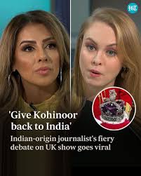 A video of an Indian-origin journalist Narinder Kaur and GB News journalist  Emma Webb discussing if the UK should return the Kohinoor diamond to India  has gone viral. The two journalists got