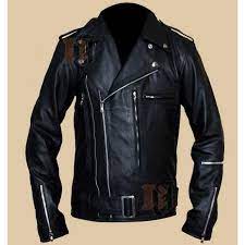 Terminator 2 Jacket Arnold Schwarzenegger Motorcycle Jacket High Quality Leather Jacket Jackets Leather Jacket Men