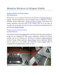 Kitchen set aluminium hplc ppt pdf. Ppt Modular Kitchen In Udaipur Hafele Powerpoint Presentation Free Download Id 7722106