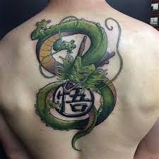 Black and grey dragon tattoo design for leg. Dragon Ball Z Symbols Tattoo Shefalitayal