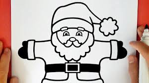 Quel coloriage pour les fêtes de noël ? Comment Dessiner Un Pere Noel Youtube