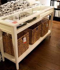 The delicate shapes and details remind of country living. Ikea Sofa Table Liatorp Ikea Sofa Table Sofa Table With Storage Farmhouse Sofa Table
