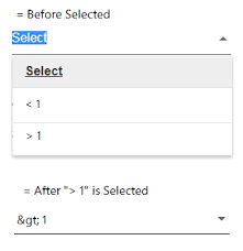 The way to remember which sign to use is that the symbol will point at the smaller number like an arrow. Angle Brackets Less Than And Greater Symbols Are Converted To Html Code After Dropdownlist Item Was Selected Stack Overflow