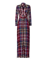 L Agence Cassie Plaid Maxi Shirtdress A Chic Look In Plaid With A Collar Plaid Maxi Dresses Plaid Shirtdress Plaid Fashion