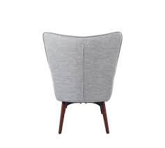 50s mid century modern tubular steel w/ green chair & hairpin legs ottoman. Mid Century Modern Grey Accent Chair And Ottoman 903820 Chair W Ottoman Longstreet Living Mi