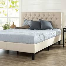 I examine the top 3. Amazon Com Zinus Misty Upholstered Platform Bed Frame Mattress Foundation Wood Slat Support No Box Spring Needed Easy Assembly Taupe Queen Furniture Decor
