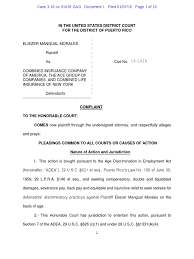 This is often a very good sign that the company is going well. Mangual Morales V Combined Insurance Company Of America Et Al Complaint Punitive Damages Damages