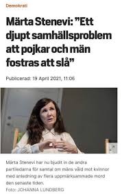 Märta stenevi blir nytt språkrör för miljöpartiet. Jan Ericson S Tweet Ar Detta Verkligen Sant Fostras Den Genomsnittlige Svenske Pojken Verkligen Att Anvanda Vald Menar Mp S Sprakror Verkligen Detta I Sa Fall Ett Grovt Angrepp Pa Svenska Foraldrar Forskolor