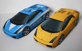 Simple Lamborghini Gallardo Paper Car Free Vehicle Paper Model Download Paper Car Paper Models Lamborghini Gallardo
